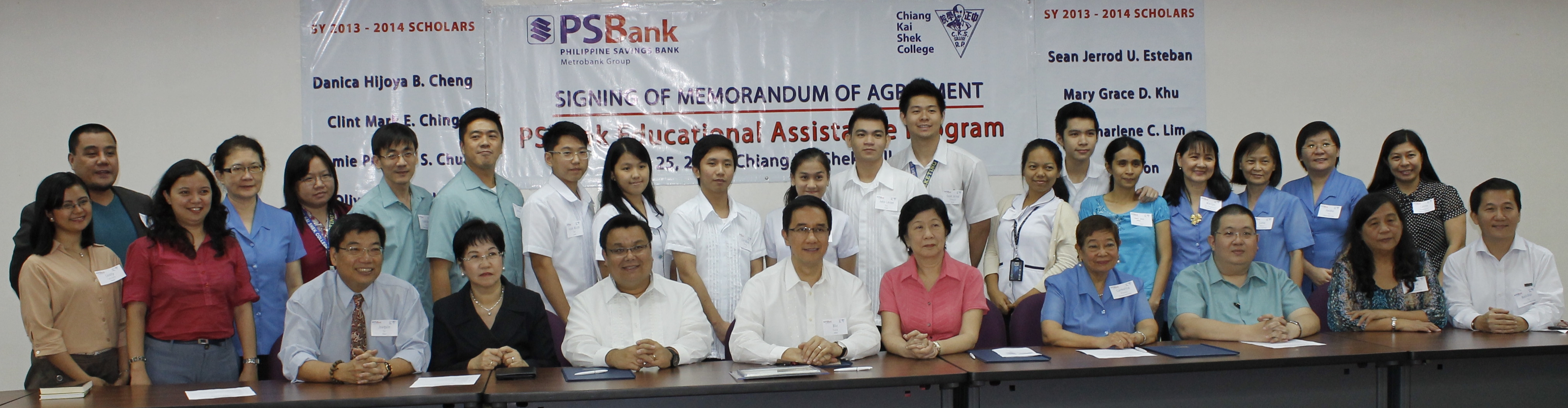 PSBank-CKSC Scholarship MOA Signing